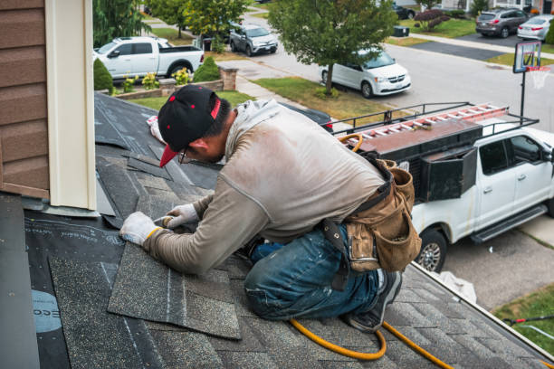 Professional Roofing technician working in Cochecton Center, NY